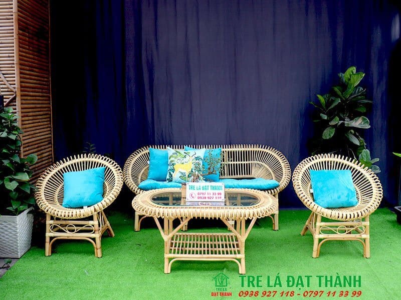 Bàn Trà Mây - BTM011
